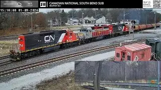 SHR - CN Local with Rescue Power & Disabled IANR Geep at Griffith, IN (1-9-26)