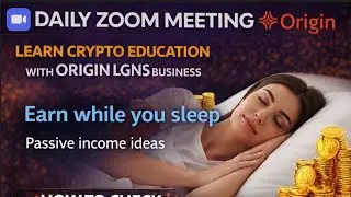 Crypto Portfolio Management with Origin Lgns I Live Zoom Meeting Crypto Education I ORIGIN LGNS