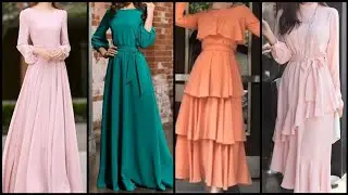 Awesome Plain classy maxi dress designs for ladies 2021//Floor length maxi dress