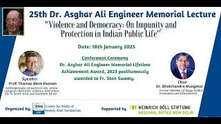 Dr. Asghar Ali Engineer Memorial Lecture live 2025