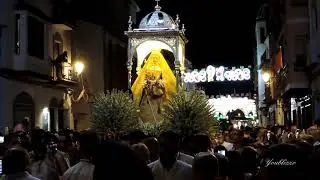 Entrada oficial por los arcos de la C/ Baena de la Virgen de la Sierra 2024 Cabra Córdoba