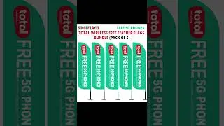 🚩 Boost Your Store with FREE 5G Phones Feather Flags &ndash; Total Wireless Outdoor Advertising