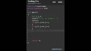 Best pattern tutorial ll C++ programming language ll 💯💯short coding | Code Radius