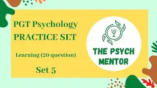 PGT psychology practice set 5 (Hindi/English)