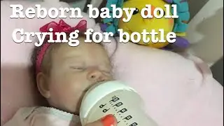 A Reborn Baby Doll Crying Because she is Hungry!