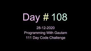 Typing test project in python | 111 Day code Challenge | Programming with Gautam