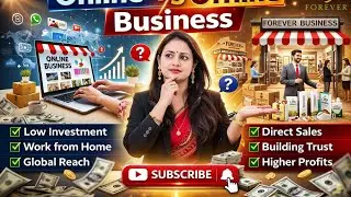 Online v/s Offline Business#flp #online business#forever # Network Marketing 