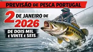 PROGNOSE DA PESCA em PORTUGAL em dois de janeiro de dois mil e vinte e seis. Larga tudo e vai pesca