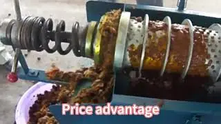 Small Palm Oil Press Machine #palmoil #palmoilmill #palmoilplantation #palmoilmachine