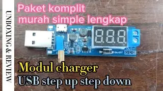 Modul Charger usb step up step down paket komplit @hobitechcreation9