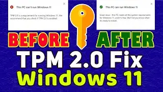TPM 2.0 Fix for Windows 11 🔥 Trusted Platform Module Error Fix without Buying TPM 2.0 Device ✅