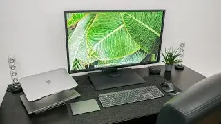 Productive Desk Setup Transformation! Dual Mac and Windows WFH Setup 2021