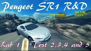 Peugeot SR1 R&D - Asphalt 8 Airborne R&D Lab 1 Test 2,3,4 and 5