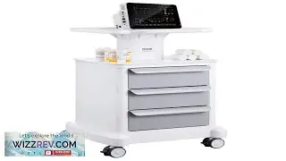 VEVOR 4 Tiers Lab Carts Lab Utility Cart with 3 Drawers