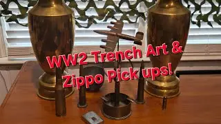 Great 1940's Zippo & Trench Art Finds from Columbia SC! #collector #ww2 #military #worldwar