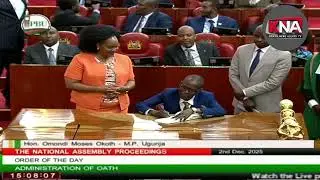 Ugunja Newly MP Moses Omondi takes an Oath in National Assembly!