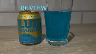 AU Vodka Blue Hawaiian Pre Mixed Cocktail Can Review 