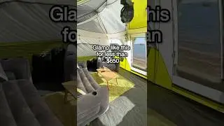 Full Glamping Setup for UNDER $650 You Won&rsquo;t Believe It #glamping #camping #campinglife LINK IN BIO