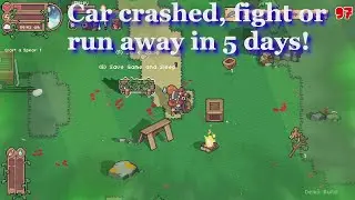 Wanderlost gameplay - Steam Demo - Pixel Open World Survival Crafting - Zombies and base building
