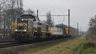Treinen Langs De Luchthaven Van Mortsel +Claxons Op Woensdag 17 December 2025
