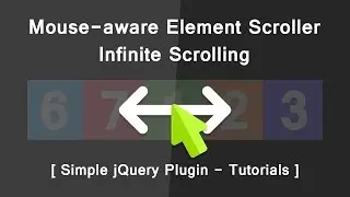 Mouse-aware Element Scroller Infinite Scrolling - Simple jQuery pluging Tutorials - DIrection Aware