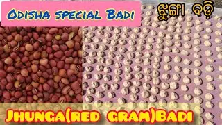 ये दाल से आज बनाएंगे खिला खिला बडी#odisha famous badi recipe from jhunga (red gram)dal# एक बार देखले