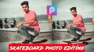 skateboard photo editing | 30 second manipulation editing #lightroom #picsart #photoediting #picsart