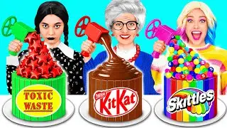Кулинарный Челлендж: Уэнсдей Против Бабушки | Смешные Кухонные Войны от HAHANOM Challenge