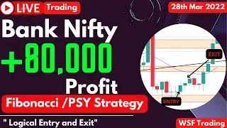 Live Intraday Trade Future Trading 80000+ Profit | Banknifty Trading Analysis | 28.03.2022