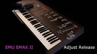 Emu Emax II (2) sampling the Moog Sub37 and editing