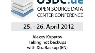 OSDC 2012 | Alexey Kopytov: Taking hot backups with XtraBackup MP4