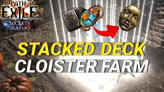 【Path of Exile】Stacked Deck Farm | BIG DECK ENERGY | Divination Scarab of the Cloister | 3.26