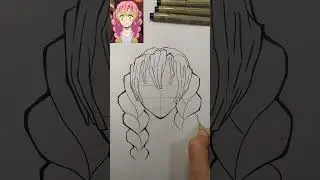 how to draw mitsuri ✨💖#mitsuri #mitsurikanroji #demonslayer #demonslayeredit #anime #viralvideo