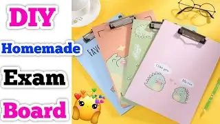 DIY : Homemade Exam Pad &bull; How To Make Exam Board At Home &bull; Exam Board Making Idea &bull; diy exam pad