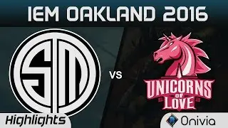 TSM vs UOL Highlights Game 1 IEM Oakland 2016 Team Solo Mid vs Unicorns of Love