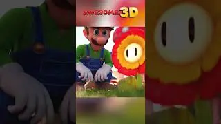 Luigi Finds a Fire Flower #shorts