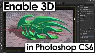 Как включить 3D-меню в Photoshop CS6 | Как получить параметр 3D в Photoshop CS6 Extended