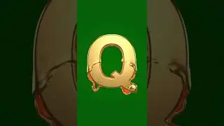 💎 Luxury Gold Alphabet Logo Reveal (Q) | FREE Green Screen CGI | Luxury Billionaire Set 💎