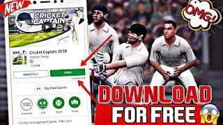 CRICKET CAPTAIN 2018 DOWNLOAD FREE FOR ANDROID !! 100% WORKING !! CRICKET CAPTAIN 2018
