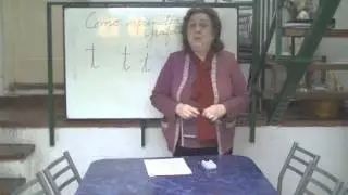 Grafología analisis letra T