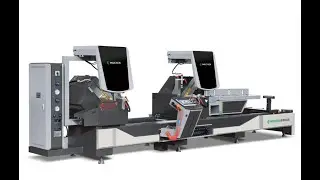 Aluminum profile three-axis CNC cutting saw@aluminum alloy doors and windows