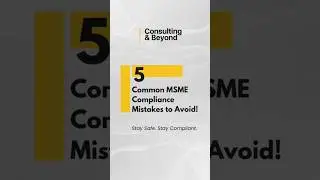 MSME Compliance Made Easy: Avoid These Common Mistakes! #candb #viralvideo #businessstrategy