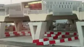 Slow motion. Pulling out of Birmingham Newstreet, HS2 works update.  October 24.