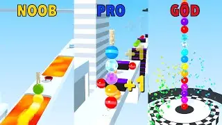 Noob, Pro, God in Stack Rider level 2497, funny fails moments