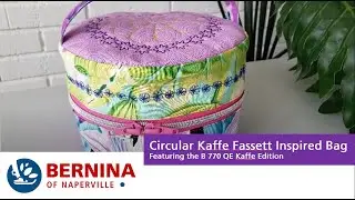 Сделайте круглую сумку-молнию с помощью Kaffe Fassett