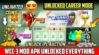 Wcc3 How To Unlocked My Career Mode + NPL Mod Apk Unlimited Platinum Coins | Mega Hack! In Wcc3
