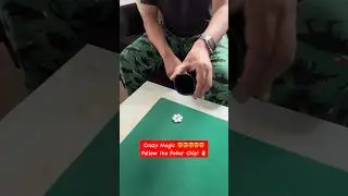 Wow Follow the Poker Chip Magic #wow #shorts #magic