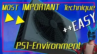 MOST IMPORTANT technique for PS1 Lowpoly Environments | Blender Tutorial