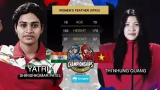 Under 57kg women Semi final (IND vs VIE) Asian U22 & Youth boxing championship in Bangkok Thailand 🥊