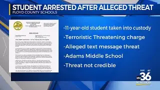 11-year-old student arrested after alleged threat